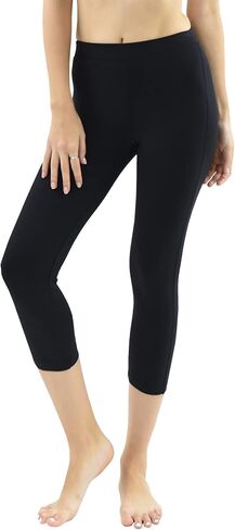Private Island Women UPF50+ Capri Leggings Swimsuit Pants Beach Bathing Swim Rash Guard Bottom (RLCP) in Kuwait