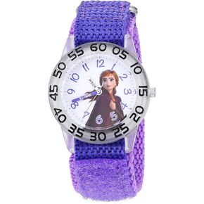 Disney Frozen Kids' Plastic Time Teacher Analog Quartz Nylon Strap Watch in Kuwait