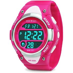 Boys Girls Sport Digital Watch, Kids Outdoor Waterproof Electronic Watches with LED Alarm Stopwatch in Saudi Arabia