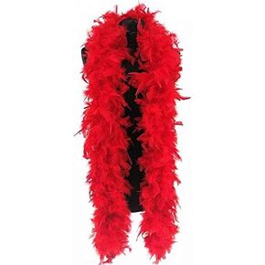SACASUSA 100g Turkey Chandelle Feather Boas 6 Feet Long Beautiful Vibrant Color (20 Colors to Pick)