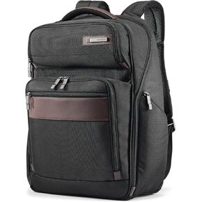 Samsonite Kombi Business Backpack, Black/Brown, 17.5 x 12 x 7-Inch in Saudi Arabia