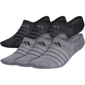adidas Men's Superlite Super No Show Socks (6-Pair), Onix Grey/Grey/Black, Large in Saudi Arabia