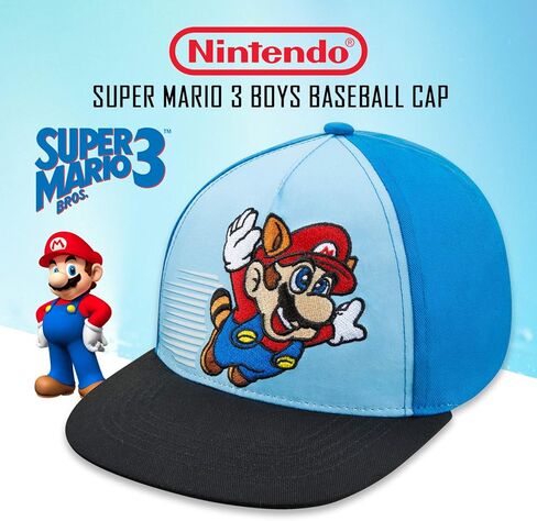 Nintendo Boys Super Mario Baseball Cap - Age 4-7 Blue in Saudi Arabia