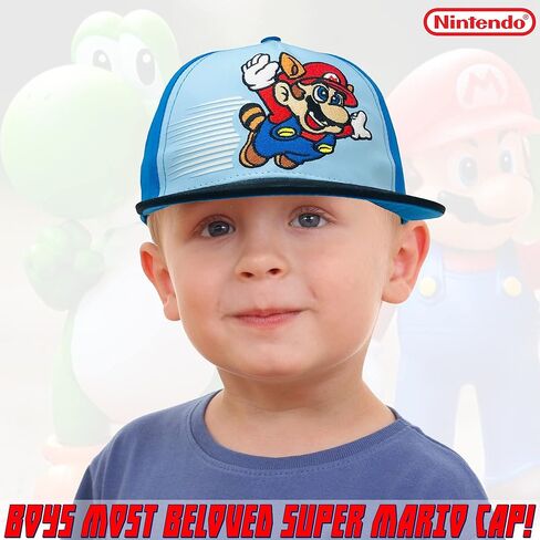 Nintendo Boys Super Mario Baseball Cap - Age 4-7 Blue in Saudi Arabia