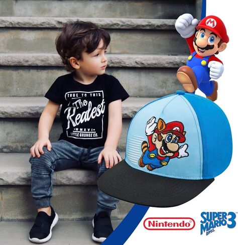 Nintendo Boys Super Mario Baseball Cap - Age 4-7 Blue in Saudi Arabia