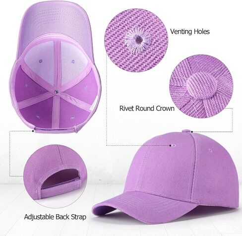 Xuhal 24 Pcs Summer Baseball Cap Plain Adjustable Kids Baseball Hat Blank Lightweight Boys' Running Headwear for Girls Unisex Hiking Outdoor Recreation in Kuwait