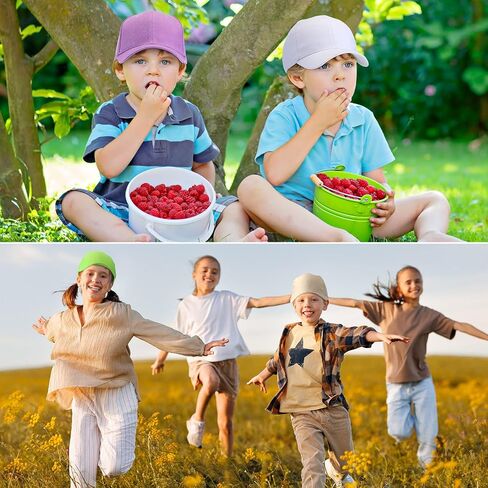 Xuhal 24 Pcs Summer Baseball Cap Plain Adjustable Kids Baseball Hat Blank Lightweight Boys' Running Headwear for Girls Unisex Hiking Outdoor Recreation in Kuwait