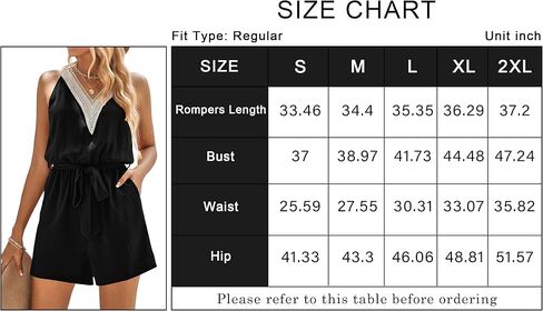PRETTYGARDEN Women's Summer Sexy V Neck Romper 2023 Fashion Sleeveless Casual Waist Tie Short Jumpsuit With Pocket in Kuwait