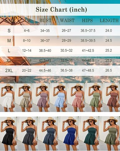Zexxxy المرأة الصيف السروال القصير القطن الكتان Smocked قصيرة حللا قبالة الكتف كشكش عطلة الشاطئ وتتسابق S-XXL in Kuwait