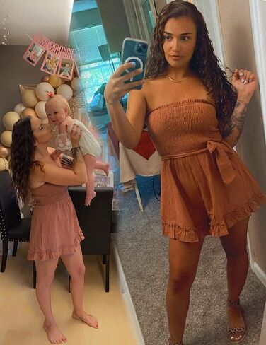 Zexxxy المرأة الصيف السروال القصير القطن الكتان Smocked قصيرة حللا قبالة الكتف كشكش عطلة الشاطئ وتتسابق S-XXL in Kuwait