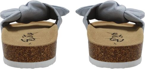 PepStep Slide Sandals for Women or Ladies Dressy Summer Casual, Cute Bow Tie Knot On Top Strap, Comfy Slip On Cork Foot Bed in Saudi Arabia