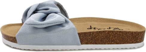 PepStep Slide Sandals for Women or Ladies Dressy Summer Casual, Cute Bow Tie Knot On Top Strap, Comfy Slip On Cork Foot Bed in Saudi Arabia