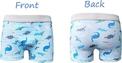 CHUNG Toddler Little Boys Underwear Soft Modal+ Cotton Boxer Briefs Pack of 4/5/10 Dinosaur 2-9Y in Kuwait