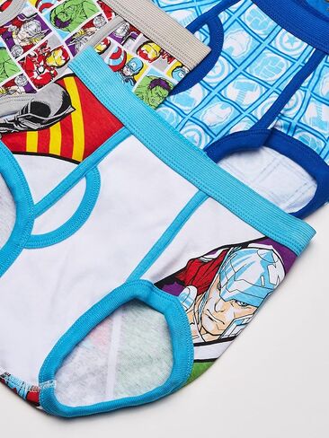 سراويل Marvel Boys' Avengers الداخلية بطبعات متنوعة تشمل Iron Man وHulk وThor والمزيد بمقاسات 4 و6 و8 in Kuwait