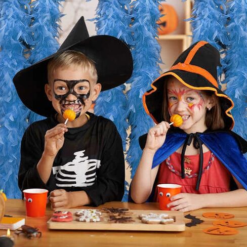 1st Choice feather Boa Colorful Chandelle Feather Boa 66ft Women Turkey Feather Boas for Party, Wedding Halloween Costume in Kuwait