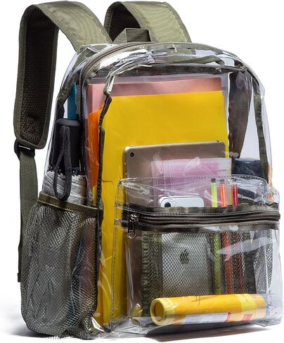 Vorspack Clear Backpack for School, 16 inch Heavy Duty Clear Bookbag in Saudi Arabia