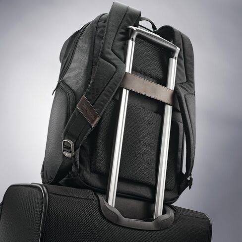 Samsonite Kombi Business Backpack, Black/Brown, 17.5 x 12 x 7-Inch in Saudi Arabia