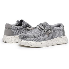Kids Boys Girls Slip-On Casual Loafers Canvas Walking Shoes Comfortable & Lightweight (Toddler/Little Kid/Big Kid)