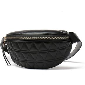 Fashion Waist Packs for Women Fanny Packs Quilted Belt Bag Festival Bum Bags Crossbody Waist Purse for Sports Workout Traveling Running Casual