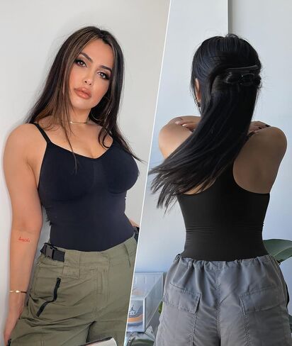 SHAPERX Bodysuit for Women Tummy Control Shapewear Racerback Seamless Sculpting Body Shaper Tank Top in Saudi Arabia