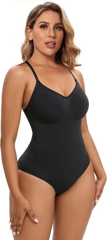 SHAPERX Bodysuit for Women Tummy Control Shapewear Racerback Seamless Sculpting Body Shaper Tank Top in Saudi Arabia