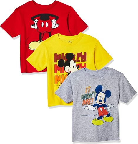 Disney Boys' Mickey Mouse 3-Pack T-Shirts in Saudi Arabia
