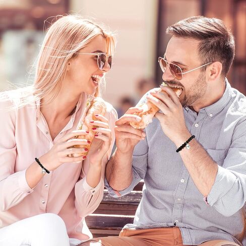 GIEIWIW Magnetic Bracelets for Couples Love Bracelets Distance Natural Beaded Bracelet Valentines Day Gifts in Kuwait