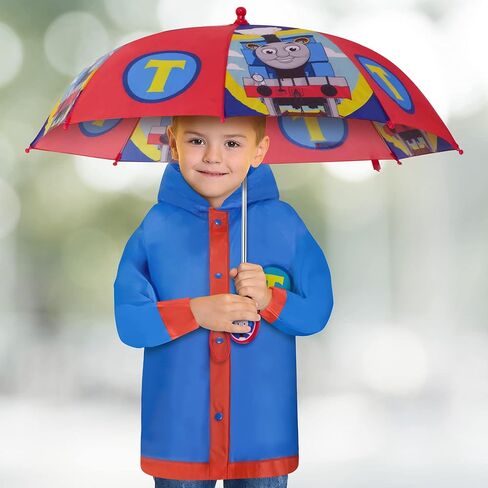 Mattel Boys Thomas Rain Wear, Umbrella And Poncho Raincoat Set For Ages 2-5 in Saudi Arabia