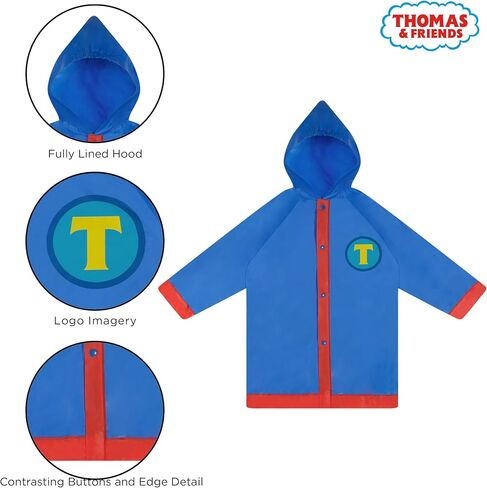 Mattel Boys Thomas Rain Wear, Umbrella And Poncho Raincoat Set For Ages 2-5 in Saudi Arabia