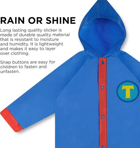 Mattel Boys Thomas Rain Wear, Umbrella And Poncho Raincoat Set For Ages 2-5 in Saudi Arabia