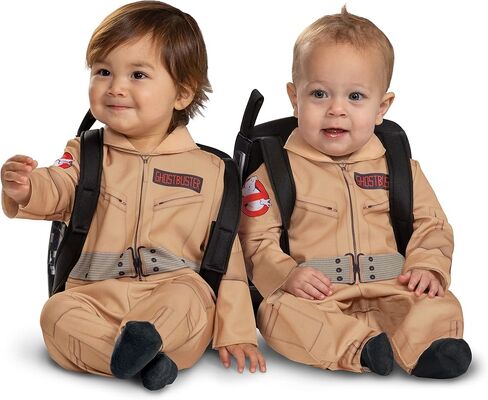 زي Ghostbusters للأطفال، بدلة Ghostbusters الكلاسيكية الرسمية مع ملحقات Proton Pack، مقاس الأطفال الصغار in Saudi Arabia