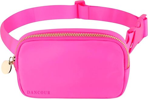 DANCOUR حار الوردي فاني حزمة حقائب كروسبودي للنساء - حقيبة حزام الوردي الساخن للنساء Crossbody في كل مكان حزام حقيبة للنساء أزياء الخصر حزم حقيبة صغيرة الخصر حقيبة للنساء عبر الجسم فاني حزمة المرأة in Kuwait
