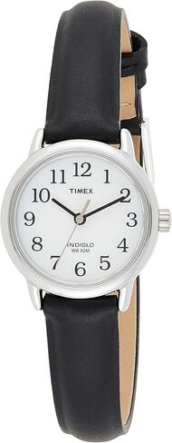 ساعة Timex Easy Reader للسيدات بسوار جلدي مقاس 25 مم ونافذة التاريخ in Kuwait