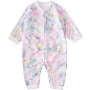 adidas Unisex Infant Girls' and Baby Boys' Long Sleeve Hooded Coverall in Kuwait
