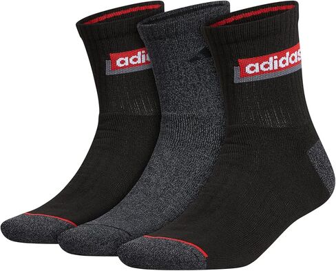 جوارب Adidas الرياضية Linear High Quarter للرجال (3 أزواج) in Saudi Arabia