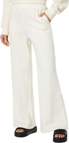 PUMA Essentials+ Embroidery Wide Fleece Pants in Saudi Arabia