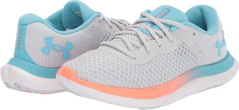 Under Armour Women's Charged Breeze Running Shoe, Halo Gray (101)/Fresco Blue, 5.5 in Saudi Arabia