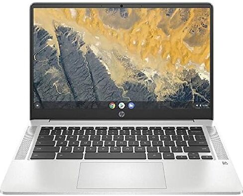 أحدث HP Chromebook 14 بوصة، معالج Intel Pentium Silver N5000 رباعي النواة يصل إلى 2.70 جيجا هرتز، ذاكرة 4 جيجابايت، تخزين SSD 64 جيجابايت، كاميرا ويب، واي فاي، بلوتوث، نظام تشغيل Chrome (متجدد) (14 بوصة/ N5000/ 64 جيجابايت) in Kuwait