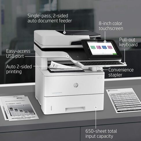 HP LaserJet Enterprise MFP M528c Monochrome All-in-One Printer with built-in Ethernet & 2-sided printing (1PV66A) in Saudi Arabia