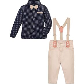 مجموعة بنطلونات وقميص وحمالات من Lilax Boy Gentleman Outfit Tuxedo