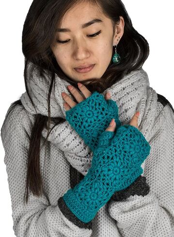 Arm Warmers Women, Warm Winter 100% Wool Hand Knit Crochet hand warmers gloves, wrist warmers women, Knit Fingerless gloves in Saudi Arabia