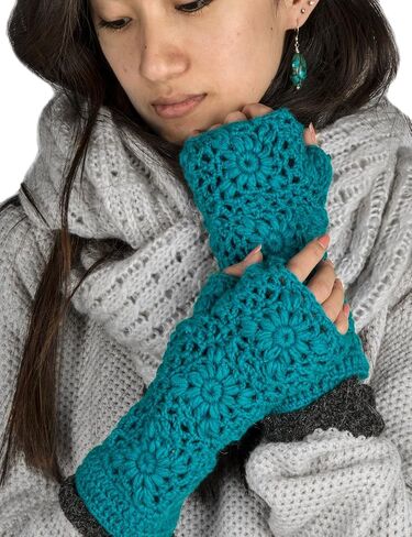 Arm Warmers Women, Warm Winter 100% Wool Hand Knit Crochet hand warmers gloves, wrist warmers women, Knit Fingerless gloves in Saudi Arabia