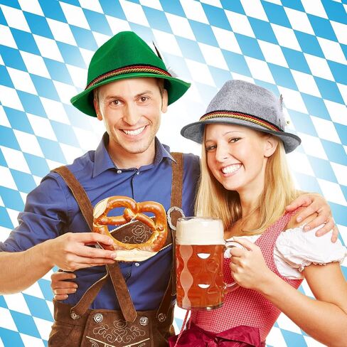 Funtery 6 Pieces Felt Bavarian Alpine Oktoberfest Hat Oktoberfest Alpine German Hats for Kids Adults Unisex Party in Kuwait