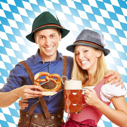 Funtery 6 Pieces Felt Bavarian Alpine Oktoberfest Hat Oktoberfest Alpine German Hats for Kids Adults Unisex Party in Saudi Arabia