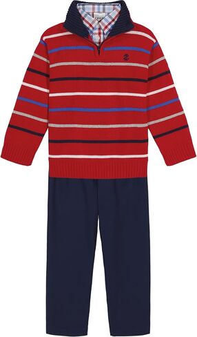 IZOD Boys' 3-piece Sweater, Dress Shirt, and Pants Set in Kuwait