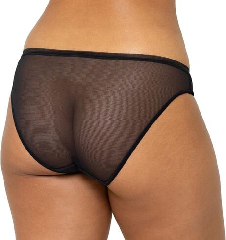 بيكيني شبكي بظهر شبكي للنساء | ملابس داخلية شبكية شفافة من أجل الخدود الحديثة | سراويل داخلية منخفضة الارتفاع توضع على الوركين in Kuwait