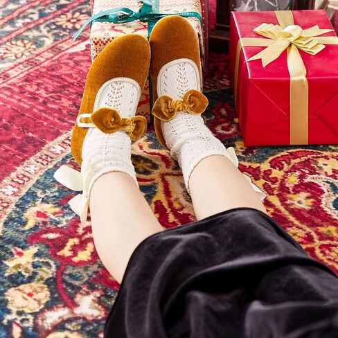 Kiderence Little Toddler Girls Dress Shoes Ballerina Ballet Flats Kids Mary Janes in Kuwait