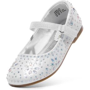أحذية DREAM PAIRS للفتيات الصغيرات أحذية ماري جين بحزام بإبزيم من حجر الراين وحزام راقصة الباليه المسطح in Kuwait