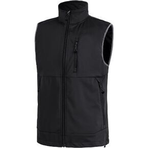 FREE SOLDIER Men's Lightweight Softshell Golf Vests Outerwear Windproof Sleeveless Jackets for Travel Hiking Running Fishing in Kuwait