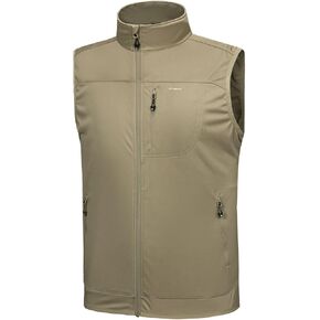 Willit Men's Golf Vest Lightweight Softshell Vest Outerwear Sleeveless Jacket for Hiking Runing Causal